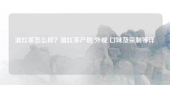 滇红茶怎么样？滇红茶产地 外观 口味及采制等详-第1张-茶叶知识-凤凰单丛茶网